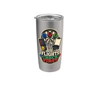 Flights Check First Darts Kit Stainless Steel Insulated Tumbler