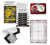 Flinduy Card Grading Centering Tool - Sports Card Thickness Measuring, Card Cleaning Kit, Card Centering Grading Tool