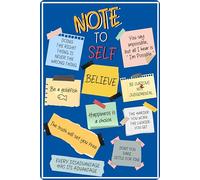 flinelife Believe Sign, 12x8, Note to Self Sign, With Some Motivational Quotes, Believe Sign Poster Wall Art Decor - Perfect for Fans