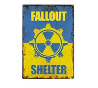 Flinelife Fallout Shelter Sign, 8x12, Man Cave Sign, Garage Decor, Video Game Room Decor