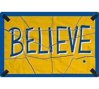 flinelife Flinelife Believe Sign, Torn Believe Sign 12 x 8, Believe Metal Motivational Wall Art Decor - Perfect for Fans