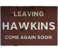 Flinelife Leaving hawkins come again soon sign, 12 x 8, Stranger Wall sign decor - Perfect for Stranger Fans