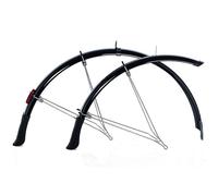 Flinger F35 Deluxe Road Bike 700c Full Length Mudguards - Black