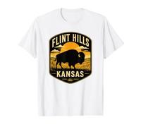 Flint Hills Kansas Value Graphic T-Shirt, Men, White, S