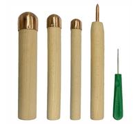 Flint Knapping Kit, Stone Crafting Tools, Includes Copper Hammers, Awl, and Pressure Flaker for Chipping Obsidian and Flint, Ideal for Professionals