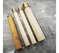 Flint Knapping Tools Kit, 4-Piece Set with 35mm and 20mm Percussion Rods and Stripping Rod for Flint and Obsidian Napping