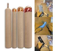 Flint Knapping Tools Kit - Includes 1 Pressure Flaker and 3 Copper Boppers - Essential for Pros and Beginners - Obsidian Crafting Flint Napping Tools