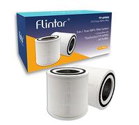 Flintar 2-Pack of AP005 H13 True HEPA Replacement Filter, Compatible with TaoTronics TT-AP005 Air Purifier, 3-in-1 Pre-Filter, H13 Grade True HEPA and Activated Carbon Filter Set