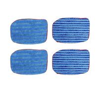 Flintar A1375-100/101 Replacement Microfiber Steam Mop Pads Refills for McCulloch MC1375, MC1385 Steam Cleaners and Poulan Pro Steam Cleaner PP270, PP330, PP350 (2 Soft and 2 Scrubbing)