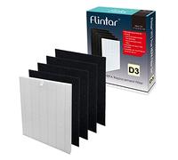 Flintar D360 H13 True HEPA Replacement Filter D3, Compatible with Winix D360 Air Purifier, H13 Grade True HEPA and 4 Activated Carbon Filters, Item Number 1712-0101-02, D3 Filter