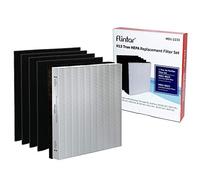 Flintar H13 True HEPA Replacement Filter Combo Pack, Compatible with Vornado Air Purifier, (1) H13 True HEPA Filter MD1-0022 + (4) Activated Carbon Pre-Filter MD1-0023, 1-Year Filter Set