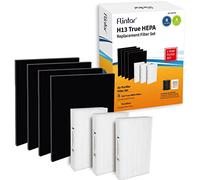 Flintar HPA300 H13 HEPA Replacement Filter A/R Combo Pack, Compatible with Honeywell Air Purifier HPA300 Series, (3) H13 True HEPA Filter R + (4) Pre-Cut Activated Carbon Pre-Filter A