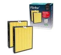 Flintar Vital 100S Pet Allergy Replacement Filter, Compatible with LEVOIT Vital 100S Air Purifier, H13 True HEPA + Activated Carbon Replacement filter, Part # Vital 100S-RF-PA, 2-Pack