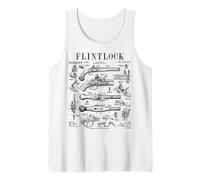 Flintlock Pistol Vintage Gun Antique Weapon Firearm Patent Tank Top