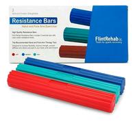 FlintRehab Flexbar Twist Hand Exercise Bars (3 Pack) - Flex Therapy Bar Strengthener - Relieve Tennis & Golfers Elbow Tendinitis Pain - Arm Exercise Wrist & Hand Strength Forearm Grip - 3 Variables