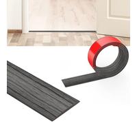 Flintronic 1.2M Laminate Flooring Threshold Transition Strip, 4CM | PVC Floor Divider Self Adhesive Transition Strip, Threshold Bars for Joining Floor Gaps, Carpet, Tiles (Dark Gray Wood Grain)