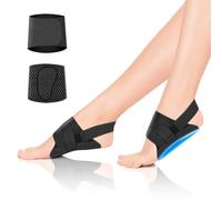 flintronic 1 Pair Arch Support Braces, Plantar Fasciitis Braces Sleeves for Women Men, Adjustable Arch Support Bands for Feet, for High & Fallen Arch, Feet Pain Relief, Flat Foot