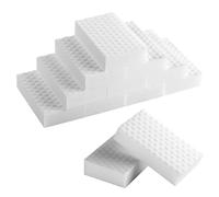 Flintronic 10 Pack Magic Erasers Sponge for Cleaning, White General Sponge Scourers - 3X Stronger, High-Density Foam Cleaning Pads for Kitchen, Bathroom & Shoes, 3.9"×2.4"×0.8"
