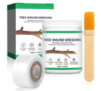 Flintronic 100g Tree Wound Sealer with Brush & Grafting Tape, Professional Pruning Sealant & Grafting Wax for Bonsai, Shrubs & Trees, Fast Healing & Anti-Crack Formula