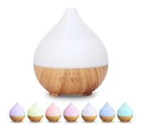 Flintronic 100ml Essential Oil Diffuser, Scented Humidifier with 7 LED Light Colors, Aromatherapy Ultrasonic Cool Mist Humidifier, Auto Shut-Off Function and Timer for Bedroom, SPA, Office, Baby