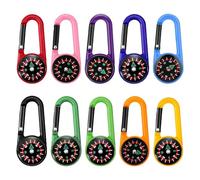 Flintronic 10Pcs Navigation Compass, Multifunctional Hiking Compass, Waterproof Pocket Compass for Expedition Map Reading, Navigation, Orienteering and Survival