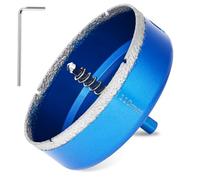 Flintronic 110mm Diamond Hole Saw with Pilot Center Drill Bit, Diamond Core Hole Cutter, Suitable for Glass, Tile, Porcelain, Ceramic, Marble Cutting