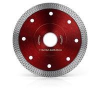 flintronic 115mm Diamond Cutting Discs for Angle Grinder, Super Thin Diamond Saw Blade, Clean Cut on Porcelain, Tiles, Granite, Marble, Stones, Bricks & Ceramics, Wet Cutting, 4.5"