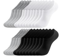 flintronic 12 Pairs No Show Socks for Women and Men, Non Slip with Silicone Strips Invisible Socks for Women, Low Cut Ankle Cotton Liner Invisible for Loafers Sneakers Flats Boat Shoes
