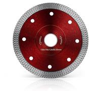 flintronic 125mm Diamond Cutting Discs for Angle Grinder, Super Thin Diamond Saw Blade, Clean Cut on Porcelain, Tiles, Granite, Marble, Stones, Bricks & Ceramics, Wet Cutting, 4.9"