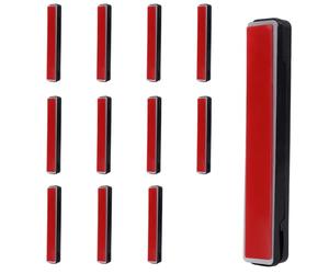 Flintronic 12PCS Magnetic Strip for Window Fly Screens, Self-Adhesive Magnets Set Fixing, Punch-Free Magnetic Strips Clips, Universal Strong Magnetic Clips for Mesh Curtains, Door Curtains, Insect Net