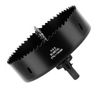 Flintronic 150mm Hole Saw, HSS Bi-Metal Hole Cutter, Hole Saw Drill Bit for Soft Metal, Wood, Plasterboard, Ceiling Board, PVC Board and Plastic for Cutting Circular Holes