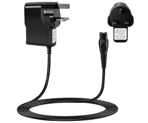 Flintronic 15V for Philips Shaver Charger HQ8505 Cable, Compatible with Philips 3000, 5000, 7000, 9000 series, BT5502, BT9810, S3233, S3333, MG7750, and MG7790 Electric Trimmers and Shavers(UK Plug)