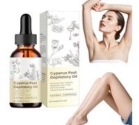 Flintronic 1PC Cyperus Rotundus Oil, Natural Organic Cyperus Rotundus Oil, Moisturizing & Nourishing, Lightly Scented Pure Cyperu Oils for Hair Growth Inhibitor(60ML)