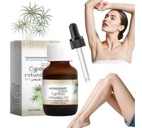 Flintronic 1PC Cyperus Rotundus Oil, Natural Organic Cyperus Rotundus Oil, Moisturizing & Nourishing, Lightly Scented Pure Cyperu Oils for Hair Growth Inhibitor(60ML)