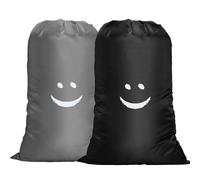 flintronic 2 Pack Extra Large Laundry Bag, 61×91cm Foldable Storage Bag, Dirty Clothes Bags, with Drawstring Closure, Durable Rip-Stop, Convenient, for Travel/Bathroom/Bedroom/Dormitory