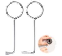 Flintronic 2 Pack Professional Door Lock Emergency Key for Interior Bathroom/Bedroom Privacy Handle Lockset