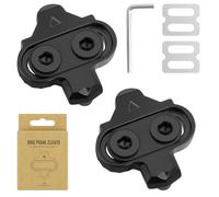 flintronic 2 PCS SPD Bike Cleats Set with Non-Slip Cleat Plates, Compatible with MTB SPD Pedals SM-SH51 for Mountain Bike and Indoor Cycling Shoes Black
