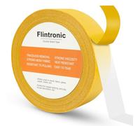 flintronic 20M Double Sided Tape, 4CM Extra Strong Double Sided Carpet Tape, High Tack Strong Wall Adhesive with Fiberglass Mesh, Mounting Tape Bonds to Almost Anything for Home/Professional Use