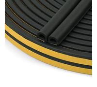Flintronic 26M Self-Adhesive Draught Excluder Tape for Door and Window, Type D Seal Strip, 9 * 6mm Weather Strip, Insulation, Anti-Collision, Soundproof, Dustproof