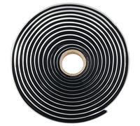 Flintronic 2pc Butyl Sealant Tape, Black Butyl Sealant Rubber, 8mm(Φ) x 4M(L) Butyl Sealing Rope, Butyl Seal Putty Tape for Leaks, Automotive Window Door RV Repair Windshield Headlamps Roof Sealant