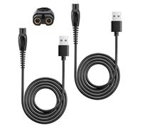 flintronic 2PCS 5V Charger Power Cord for Philips Shavers, USB Charging Cable, Compatible with QP2724, QP2824, QP2834, QP4530, MG7920, MG5940, BT3233, X3053, S7887, 1m USB Razor Power Cord