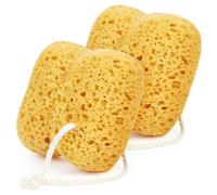 Flintronic 2PCS Bath Sponge, Soft Honeycomb Natural Sponges, Large Shower Sponge for Women Men, Exfoliating Body Sponge with Dense Foam for Gentle & Deep Cleansing, for Sensitive Dry Skin