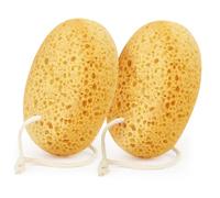 Flintronic 2PCS Bath Sponge, Soft Honeycomb Natural Sponges, Large Shower Sponge for Women Men, Exfoliating Body Sponge with Dense Foam for Gentle & Deep Cleansing, for Sensitive Dry Skin