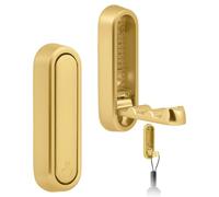 flintronic 2PCS Foldable Wall Hooks, Folding Hooks for Hanging | Heavy Duty Wall Mounted Coat Rack, Zinc Alloy Flip Down Hook for Bathroom Kitchen Hanging Bag Towel Bag (Golden)