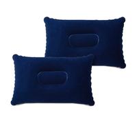 flintronic 2Pcs Inflatable Pillows, Ultralight Camping Pillows, Portable Compact Blow Up Pillows for Neck & Lumbar Support, Perfect for Travel, Camping, Outdoors, Fishing, Beach，Navy