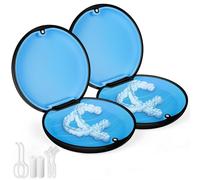 Flintronic 2pcs Retainer Case, Retainer Box for Invisalign, Slim Aligner Case with Magnetic Closure, with Removable Inner Tray Silicone, for Adhesive Braces, Dental Floss,Dental Mouthpiece