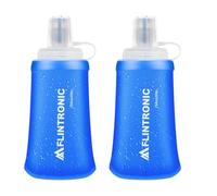 flintronic 2PCS Soft Flask TPU, 250ML Collapsible Water Bottle, Lightweight Soft Water Bottle for Unisex Hydration, BPA-Free, Leakproof Foldable Water Bottle for Running, Cycling, Climbing