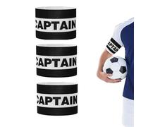flintronic 3 Pack Classic Captain's Armband, Soccer Captain's Armband, Training Unisex-youth Captain Armbands, for Adult & Youths Elastic Sports Arm Band, Available for Football Training