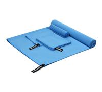 flintronic 3 Pack Microfibre Towel, Microfibre Travel Towel, Lightweight Absorbent, Ultra-lightweight & Fast Drying, for Yoga,Camping & Backpacking, Large (180x90CM) + 2 Small (80x40CM)