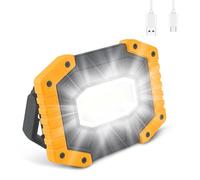 flintronic 30W LED Work Light Rechargeable COB Floodlight Waterproof Camping Lights, 2000LM Super Bright Security Lights Outdoor for Garage Hiking Fishing Emergency